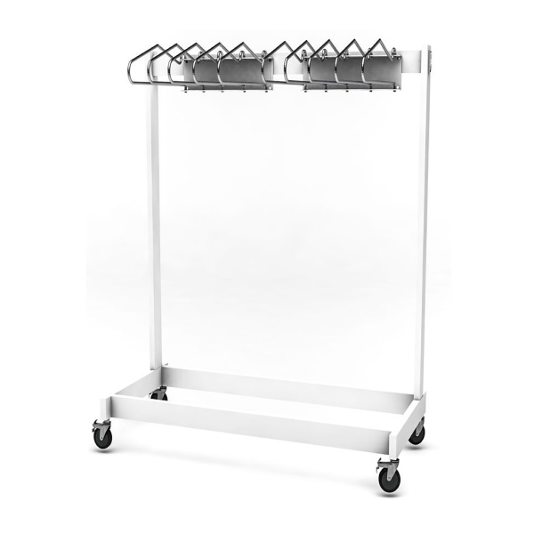 Garment Style Mobile 10 Arm Apron Rack